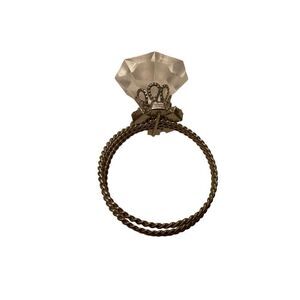3 Inch Novelty Wedding Ring Decoration Faux Diamond